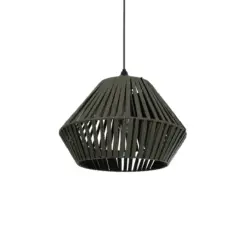 GLOBOSTAR® NUI 205-0069 Boho Κρεμαστό Φωτιστικό Οροφής με Ντουί 1 x E27 AC 220-240V IP20 - Πρασίνο - M36 x Π36 x Υ27cm
