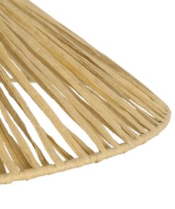 GLOBOSTAR® CHAPEAU 205-0086 Boho Κρεμαστό Φωτιστικό Οροφής με Ντουί 1 x E27 AC 220-240V IP20 – Μπεζ – M41 x Π41 x Υ17cm