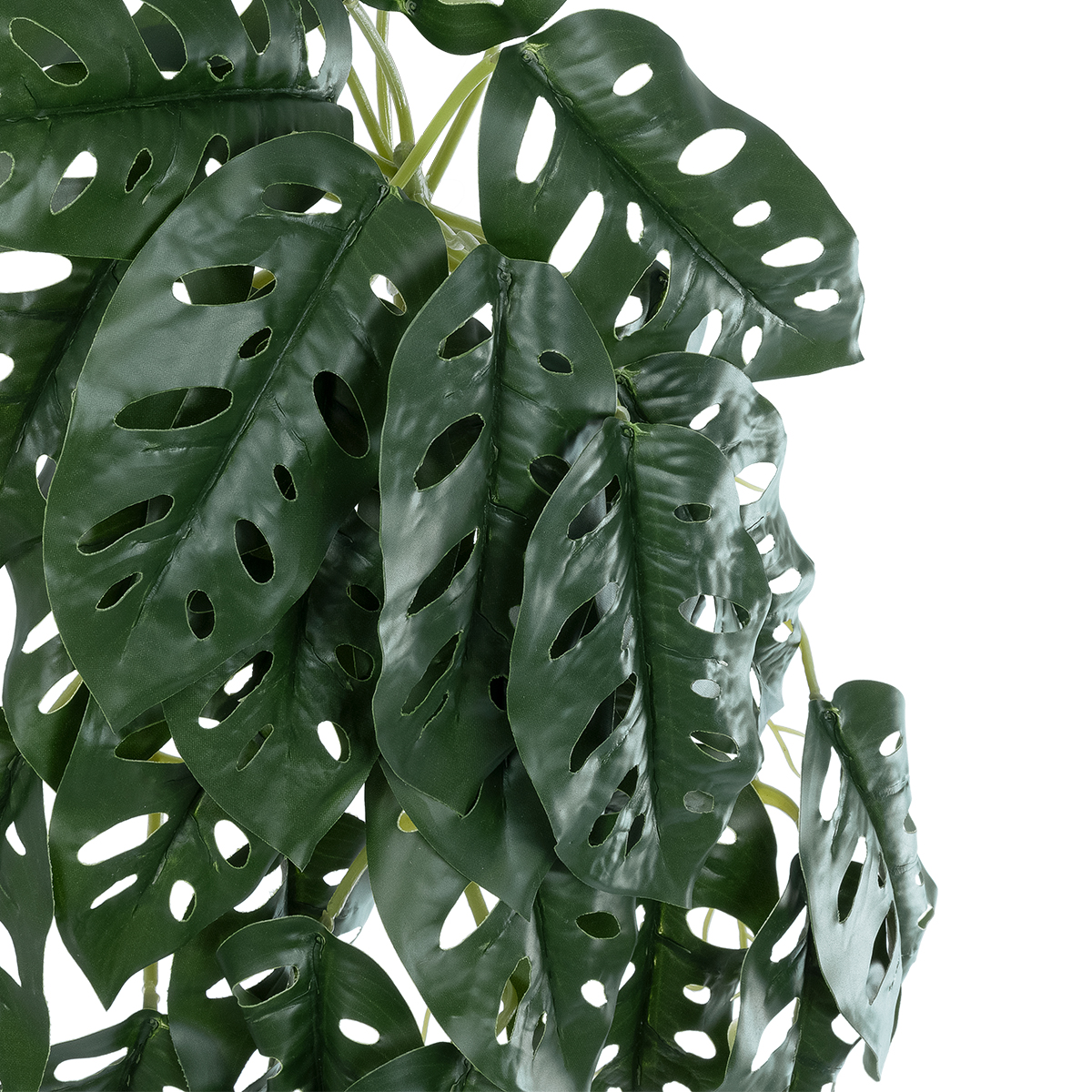 GloboStar® Artificial Garden MONSTERA HANGING PLANT 20608 - Τεχνητό Διακοσμητικό Κρεμαστό Φυτό Μονστέρα Υ45cm - Image 3