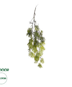 GloboStar® Artificial Garden HANGING FERN 20614 Τεχνητό Διακοσμητικό Κρεμαστό Φυτό Φτέρη Μ30 x Π10 x Υ90cm