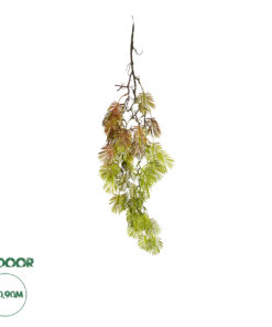 GloboStar® Artificial Garden HANGING FERN 20615 Τεχνητό Διακοσμητικό Κρεμαστό Φυτό Φτέρη Μ30 x Π10 x Υ90cm