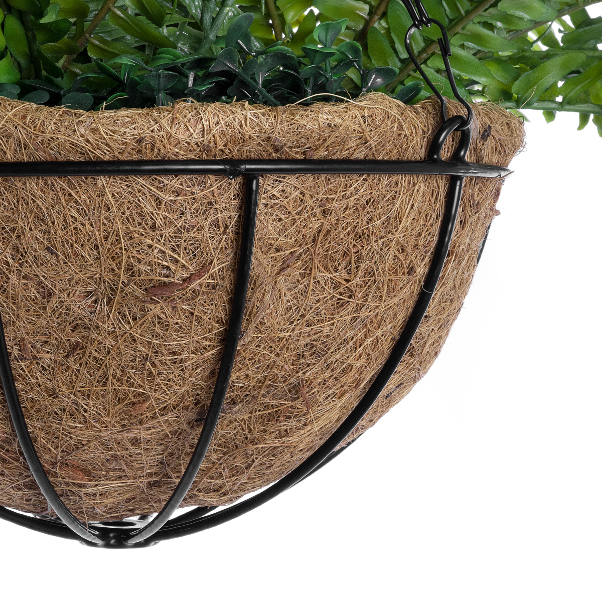 GloboStar® Artificial Garden FERN HANGING PLANT 20624 Τεχνητό Κρεμαστό Διακοσμητικό Φυτό Φτέρης Y45cm - Image 5