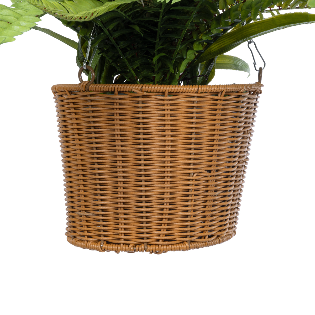 GloboStar® Artificial Garden FERN HANGING BOUQUET PLANT 20629 Τεχνητό Κρεμαστό Διακοσμητικό Φυτό Φτέρης Y56cm - Image 6