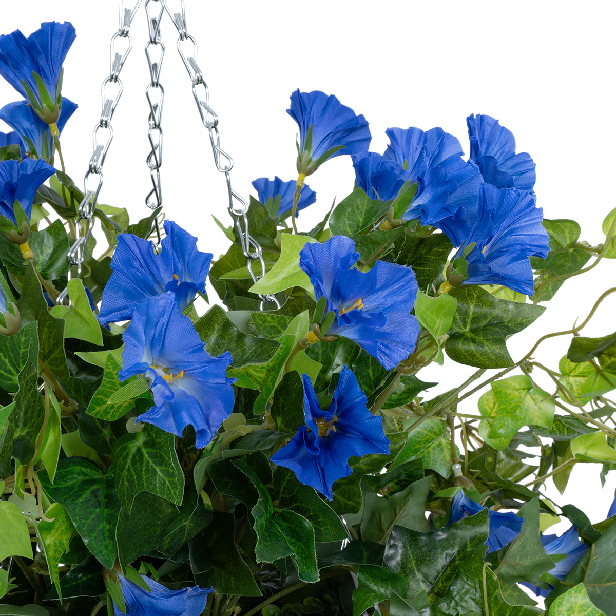 GloboStar® Artificial Garden MORNING GLORY HANGING PLANT 20636 Τεχνητό Κρεμαστό Διακοσμητικό Φυτό Ορτανσίας Y55cm - Image 5