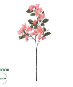 GloboStar® Artificial Garden BOUGAUVILLEA BRANCH 20647 Τεχνητό Διακοσμητικό Κλαδί Μπουκανβίλιας Ροζ - Πορτοκαλί Y80cm
