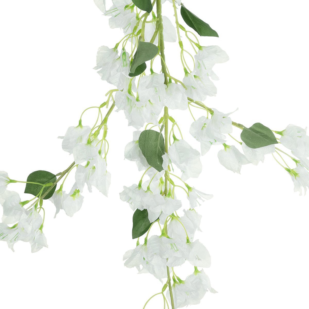 GloboStar® Artificial Garden BOUGAUVILLEA BRANCH 20651 Τεχνητό Διακοσμητικό Κλαδί Μπουκανβίλιας Λευκή Y115cm - Image 3
