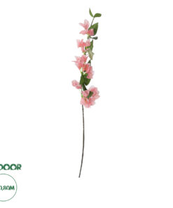 GloboStar® Artificial Garden BOUGAUVILLEA BRANCH 20655 Τεχνητό Διακοσμητικό Κλαδί Μπουκανβίλιας Ροζ - Πορτοκαλί Y80cm