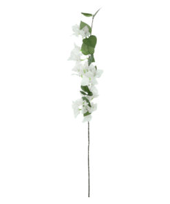 Alternative view of GloboStar® Artificial Garden BOUGAUVILLEA BRANCH 20657 Τεχνητό Διακοσμητικό Κλαδί Μπουκανβίλιας Λευκή Y80cm