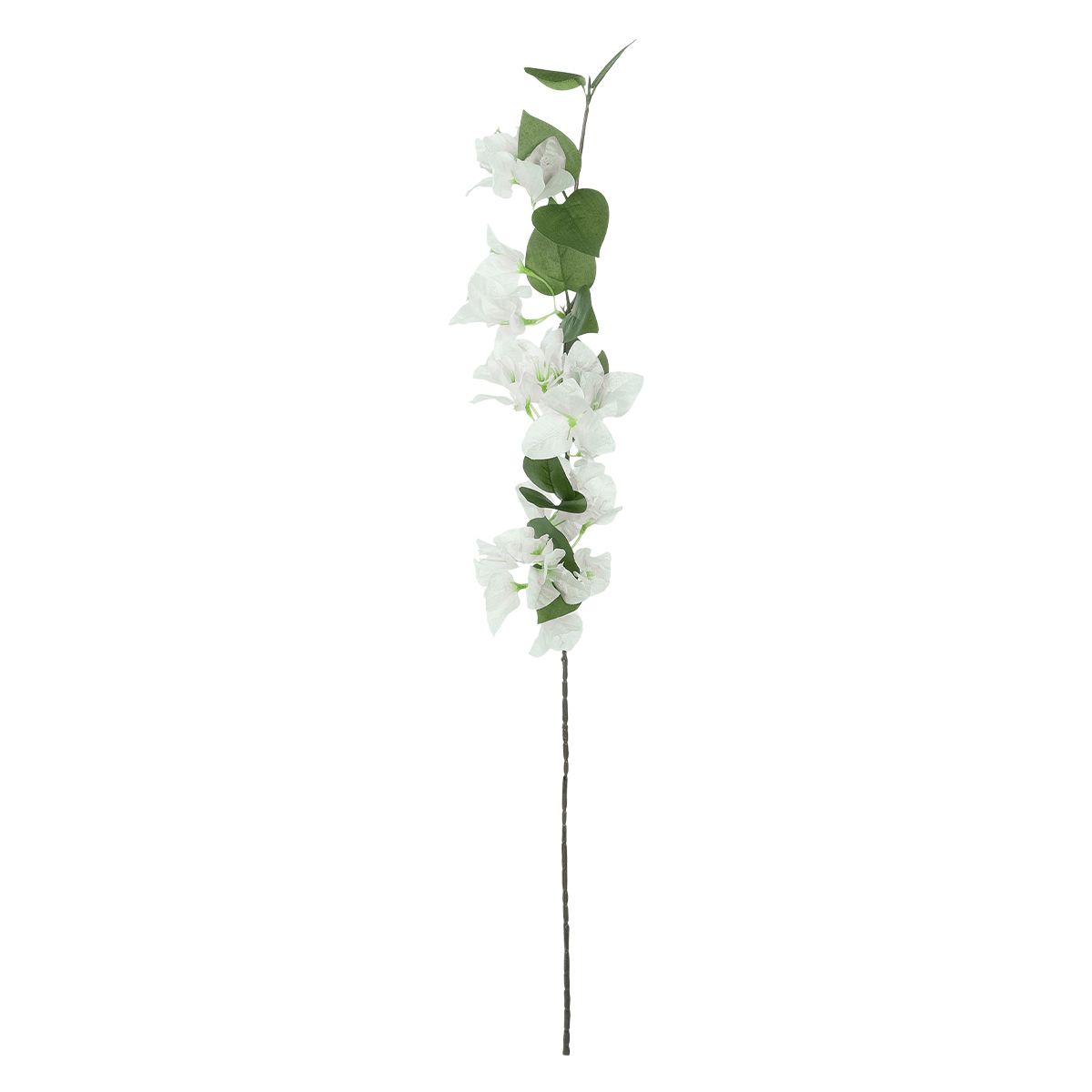 GloboStar® Artificial Garden BOUGAUVILLEA BRANCH 20657 Τεχνητό Διακοσμητικό Κλαδί Μπουκανβίλιας Λευκή Y80cm - Image 2
