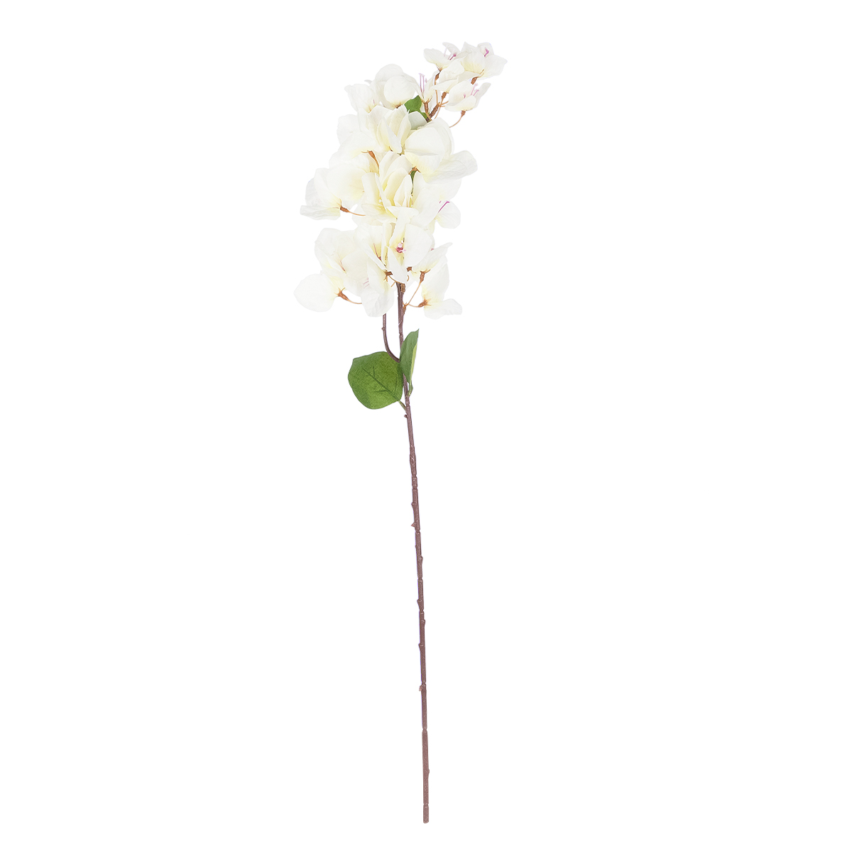 GloboStar® Artificial Garden BOUGAUVILLEA BRANCH 20659 Τεχνητό Διακοσμητικό Κλαδί Μπουκανβίλιας Λευκή Y80cm - Image 2