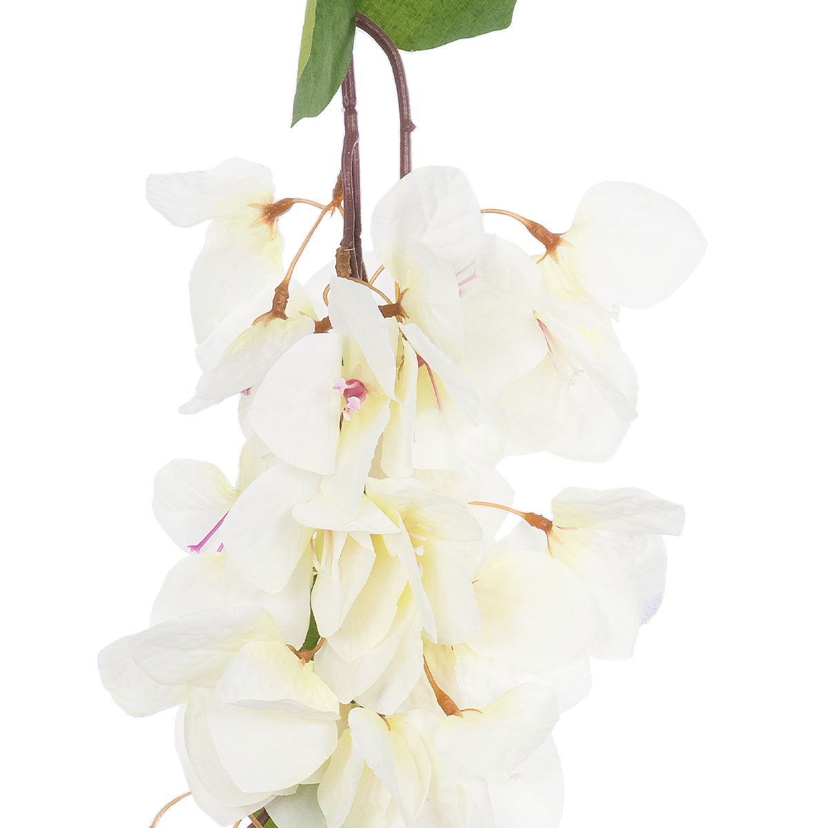 GloboStar® Artificial Garden BOUGAUVILLEA BRANCH 20659 Τεχνητό Διακοσμητικό Κλαδί Μπουκανβίλιας Λευκή Y80cm - Image 3