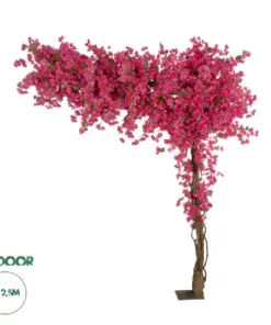 GloboStar® Artificial Garden BOUGAINVILLEA BLOSSOM 20672 Τεχνητό Διακοσμητικό Δέντρο Άνθος Μπουκαμβίλιας Μ230 x Π100 x Υ250cm