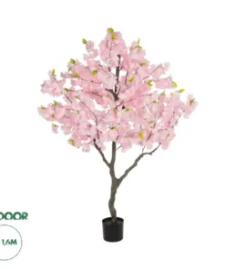 GloboStar® Artificial Garden PINK CHERRY BLOSSOM TREE 20677 Τεχνητό Διακοσμητικό Δέντρο Ροζ Άνθος Κερασιάς Υ160cm