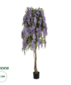 GloboStar® Artificial Garden WISTERIA PURPLE 20682 Τεχνητό Διακοσμητικό Δέντρο Μωβ Βιστερία Μ60 x Π60 x Υ180cm