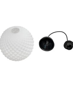 GLOBOSTAR® KEGEL 206-0004 Μοντέρνο Κρεμαστό Φωτιστικό Οροφής με Ντουί 1 x E27 AC 220-240V IP20 – Λευκό – Μ20 x Π20 x Υ20cm