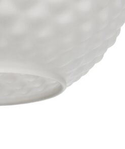 GLOBOSTAR® KEGEL 206-0004 Μοντέρνο Κρεμαστό Φωτιστικό Οροφής με Ντουί 1 x E27 AC 220-240V IP20 – Λευκό – Μ20 x Π20 x Υ20cm