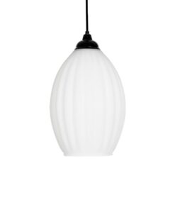 GLOBOSTAR® GURIA 206-0008 Μοντέρνο Κρεμαστό Φωτιστικό Οροφής με Ντουί 1 x E27 AC 220-240V IP20 – Λευκό – Μ19 x Π19 x Υ26cm