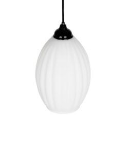 GLOBOSTAR® GURIA 206-0008 Μοντέρνο Κρεμαστό Φωτιστικό Οροφής με Ντουί 1 x E27 AC 220-240V IP20 – Λευκό – Μ19 x Π19 x Υ26cm