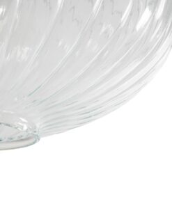 GLOBOSTAR® PERA 206-0009 Μοντέρνο Κρεμαστό Φωτιστικό Οροφής με Ντουί 1 x E27 AC 220-240V IP20 – Διάφανο – Μ30 x Π30 x Υ22cm