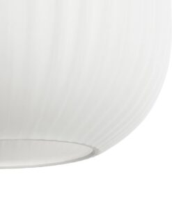 GLOBOSTAR® MELONI 206-0019 Μοντέρνο Κρεμαστό Φωτιστικό Οροφής με Ντουί 1 x E27 AC 220-240V IP20 – Λευκό – Μ20 x Π20 x Υ38cm