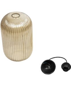 GLOBOSTAR® MELONI 206-0020 Μοντέρνο Κρεμαστό Φωτιστικό Οροφής με Ντουί 1 x E27 AC 220-240V IP20 – Mελί – Μ20 x Π20 x Υ38cm
