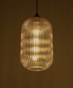 GLOBOSTAR® MELONI 206-0020 Μοντέρνο Κρεμαστό Φωτιστικό Οροφής με Ντουί 1 x E27 AC 220-240V IP20 – Mελί – Μ20 x Π20 x Υ38cm