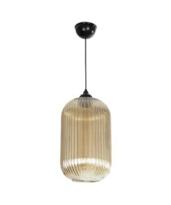 GLOBOSTAR® MELONI 206-0020 Μοντέρνο Κρεμαστό Φωτιστικό Οροφής με Ντουί 1 x E27 AC 220-240V IP20 – Mελί – Μ20 x Π20 x Υ38cm