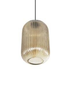 GLOBOSTAR® MELONI 206-0020 Μοντέρνο Κρεμαστό Φωτιστικό Οροφής με Ντουί 1 x E27 AC 220-240V IP20 – Mελί – Μ20 x Π20 x Υ38cm