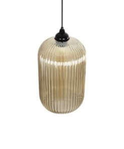GLOBOSTAR® MELONI 206-0020 Μοντέρνο Κρεμαστό Φωτιστικό Οροφής με Ντουί 1 x E27 AC 220-240V IP20 – Mελί – Μ20 x Π20 x Υ38cm