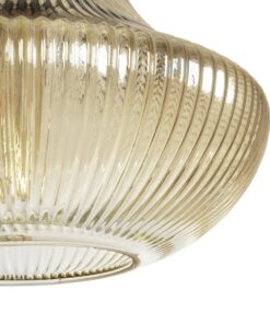 GLOBOSTAR® VERRE 206-0022 Μοντέρνο Κρεμαστό Φωτιστικό Οροφής με Ντουί 1 x E27 AC 220-240V IP20 – Mελί – Μ38 x Π38 x Υ34cm
