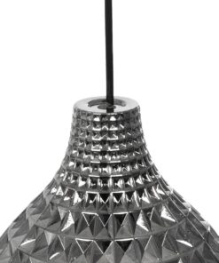 GLOBOSTAR® BASTIK 206-0026 Μοντέρνο Κρεμαστό Φωτιστικό Οροφής με Ντουί 1 x E27 AC 220-240V IP20 – Μαύρο Φιμέ – Μ22 x Π22 x Υ26cm