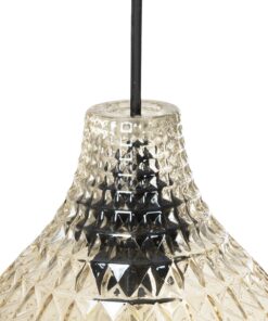 GLOBOSTAR® BASTIK 206-0027 Μοντέρνο Κρεμαστό Φωτιστικό Οροφής με Ντουί 1 x E27 AC 220-240V IP20 – Mελί – Μ22 x Π22 x Υ26cm