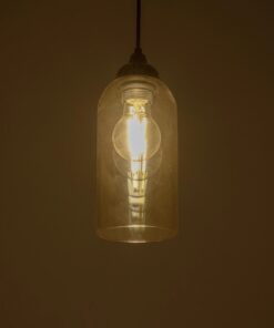 GLOBOSTAR® TUBE 206-0031 Μοντέρνο Κρεμαστό Φωτιστικό Οροφής με Ντουί 1 x E27 AC 220-240V IP20 – Mελί – Μ10 x Π10 x Υ24cm