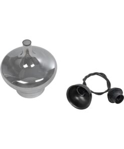 GLOBOSTAR® OVOCE 206-0032 Μοντέρνο Κρεμαστό Φωτιστικό Οροφής με Ντουί 1 x E27 AC 220-240V IP20 – Μαύρο Φιμέ – Μ20 x Π20 x Υ22cm