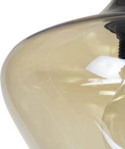 GLOBOSTAR® OVOCE 206-0033 Μοντέρνο Κρεμαστό Φωτιστικό Οροφής με Ντουί 1 x E27 AC 220-240V IP20 – Mελί – Μ20 x Π20 x Υ22cm