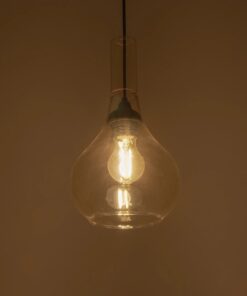 GLOBOSTAR® ΤΟΝΕ 206-0035 Μοντέρνο Κρεμαστό Φωτιστικό Οροφής με Ντουί 1 x E27 AC 220-240V IP20 – Mελί – Μ20 x Π20 x Υ36cm
