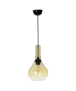GLOBOSTAR® ΤΟΝΕ 206-0035 Μοντέρνο Κρεμαστό Φωτιστικό Οροφής με Ντουί 1 x E27 AC 220-240V IP20 – Mελί – Μ20 x Π20 x Υ36cm