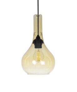 GLOBOSTAR® ΤΟΝΕ 206-0035 Μοντέρνο Κρεμαστό Φωτιστικό Οροφής με Ντουί 1 x E27 AC 220-240V IP20 – Mελί – Μ20 x Π20 x Υ36cm