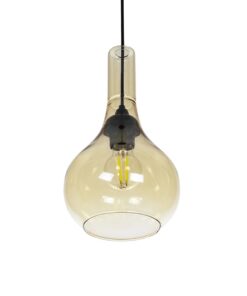 GLOBOSTAR® ΤΟΝΕ 206-0035 Μοντέρνο Κρεμαστό Φωτιστικό Οροφής με Ντουί 1 x E27 AC 220-240V IP20 – Mελί – Μ20 x Π20 x Υ36cm