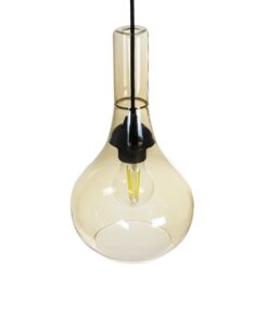 GLOBOSTAR® ΤΟΝΕ 206-0035 Μοντέρνο Κρεμαστό Φωτιστικό Οροφής με Ντουί 1 x E27 AC 220-240V IP20 – Mελί – Μ20 x Π20 x Υ36cm