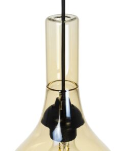 GLOBOSTAR® ΤΟΝΕ 206-0035 Μοντέρνο Κρεμαστό Φωτιστικό Οροφής με Ντουί 1 x E27 AC 220-240V IP20 – Mελί – Μ20 x Π20 x Υ36cm