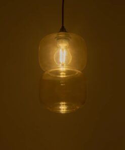 GLOBOSTAR® PIAGE 206-0037 Μοντέρνο Κρεμαστό Φωτιστικό Οροφής με Ντουί 1 x E27 AC 220-240V IP20 – Mελί – Μ17 x Π17 x Υ25cm
