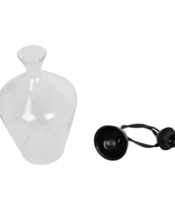 GLOBOSTAR® BALU 206-0040 Μοντέρνο Κρεμαστό Φωτιστικό Οροφής με Ντουί 1 x E27 AC 220-240V IP20 – Διάφανο – Μ20 x Π20 x Υ32cm