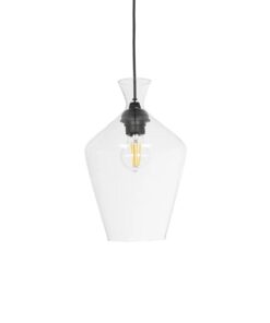 GLOBOSTAR® BALU 206-0040 Μοντέρνο Κρεμαστό Φωτιστικό Οροφής με Ντουί 1 x E27 AC 220-240V IP20 – Διάφανο – Μ20 x Π20 x Υ32cm