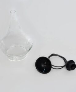 GLOBOSTAR® BALU 206-0042 Μοντέρνο Κρεμαστό Φωτιστικό Οροφής με Ντουί 1 x E27 AC 220-240V IP20 – Διάφανο – Μ20 x Π20 x Υ31cm