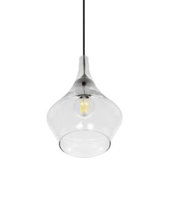 GLOBOSTAR® BALU 206-0042 Μοντέρνο Κρεμαστό Φωτιστικό Οροφής με Ντουί 1 x E27 AC 220-240V IP20 – Διάφανο – Μ20 x Π20 x Υ31cm