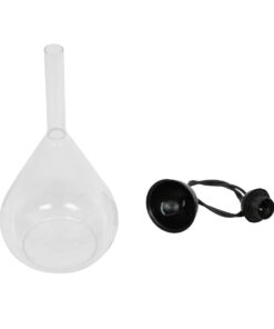GLOBOSTAR® BALU 206-0043 Μοντέρνο Κρεμαστό Φωτιστικό Οροφής με Ντουί 1 x E27 AC 220-240V IP20 – Διάφανο – Μ20 x Π20 x Υ42cm