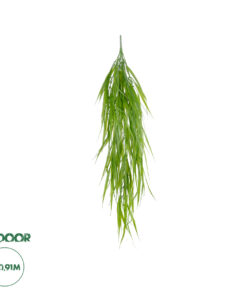 GloboStar® Artificial Garden HANGING CORN GRASS 20825 Τεχνητό Διακοσμητικό Κρεμαστό κλαδί Καλαμπόκι Μ23 x Π10 x Υ91cm