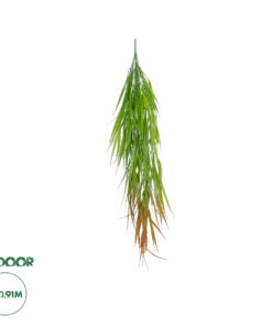 GloboStar® Artificial Garden HANGING CORN GRASS 20826 Τεχνητό Διακοσμητικό Κρεμαστό κλαδί Καλαμπόκι Μ23 x Π10 x Υ91cm