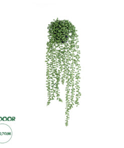 GloboStar® Artificial Garden HANGING LOVER'S TEARS 20875 - Τεχνητό Κρεμαστό Διακοσμητικό Φυτό Lover's Tears Φ14 x Y70cm